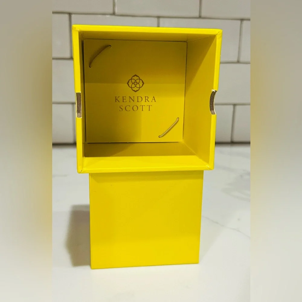 Kendra Scott Yellow Branded Empty Watch Jewelry Box
